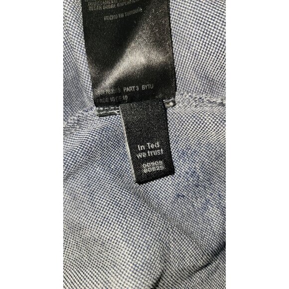 Ted Baker Mens Polo Shirt Size 3 Gray Short Sleeve - Picture 7 of 7